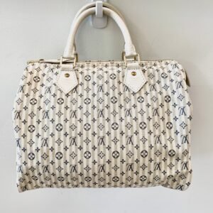 LOUIS VUITTON MONOGRAM MINI LIN CROISETTE SPEEDY 30 BAG | AlmaBagz