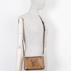 LOUIS VUITTON Giant MNG Double Zip Pochette Bag | AlmaBagz