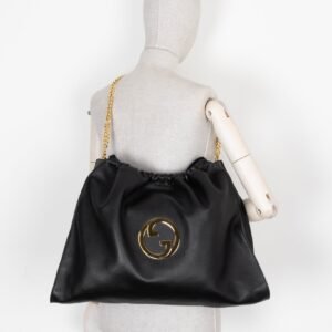 GUCCI Blondie Large Hobo Bag Leather Black | AlmaBagz