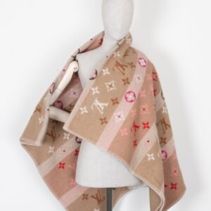 LOUIS VUITTON Blanket Wool MNG Pink Beige | AlmaBagz