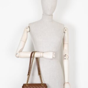 GUCCI Marmont Bag Leather Brown | AlmaBagz