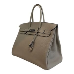 Hermes Birkin 35 Gris Tourterelle Leather PHW | AlmaBagz