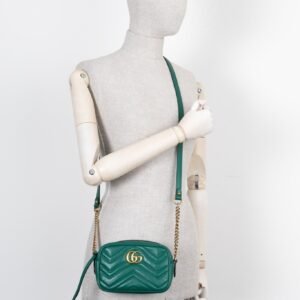 GUCCI Marmont Small Camera Bag Green | AlmaBagz