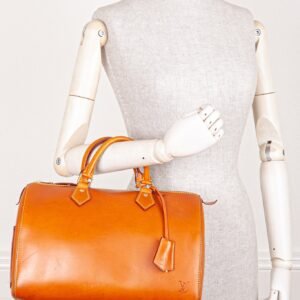 LOUIS VUITTON Speedy 35 Nomade Tan | AlmaBagz