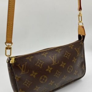 Louis Vuitton Pochette with shoulder strap and crossbody. | AlmaBagz