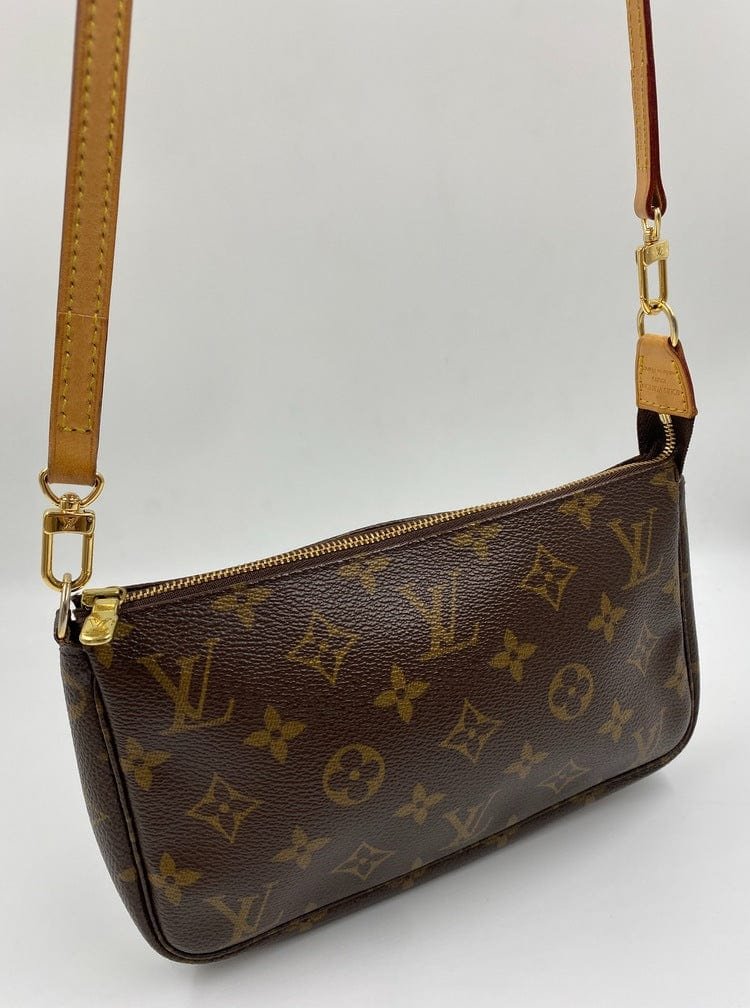 Louis Vuitton Pochette with shoulder strap and crossbody. | AlmaBagz