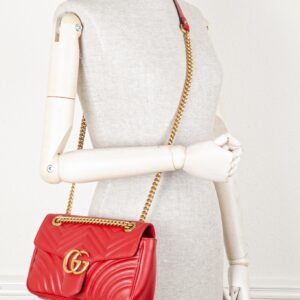 GUCCI Marmont Bag Small Red | AlmaBagz