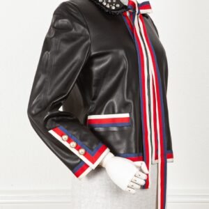 GUCCI Jacket Leather Studs | AlmaBagz