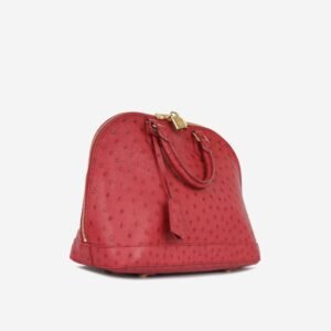 Louis Vuitton Alma PM - Raspberry Ostrich | AlmaBagz