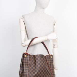 LOUIS VUITTON Caissa Hobo Bag Damier Ebene | AlmaBagz