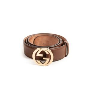 Gucci GG Interlocking Leather Belt | AlmaBagz