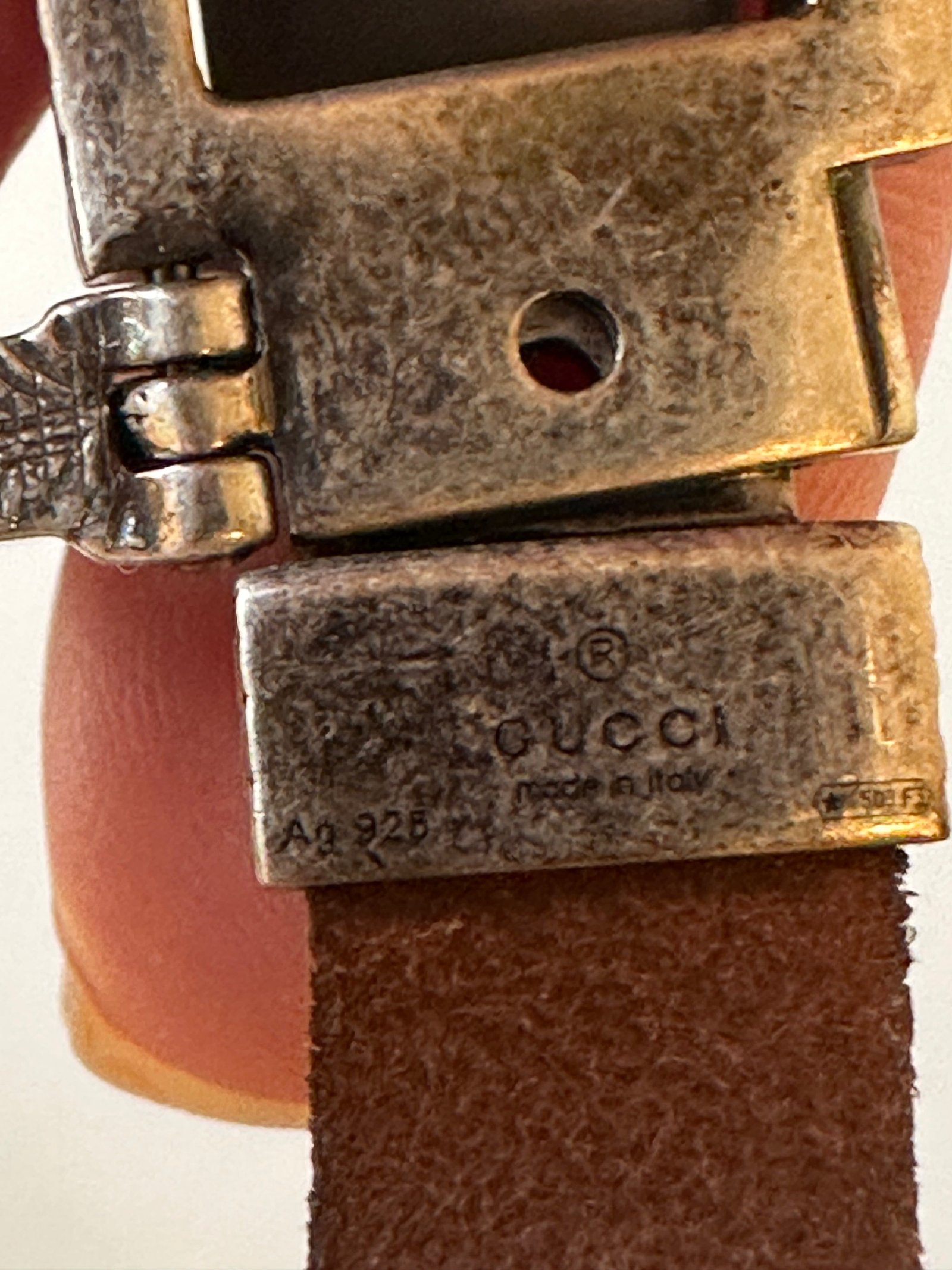 Gucci Anger Forest Wolf Head Leather Bracelet in Brown | AlmaBagz - Image 16