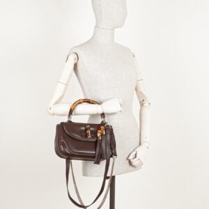 GUCCI New Medium Bamboo Handle Bag Brown | AlmaBagz