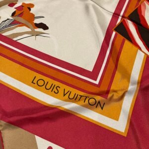 LOUIS VUITTON Limited Edition Tassel Silk Scarf | AlmaBagz