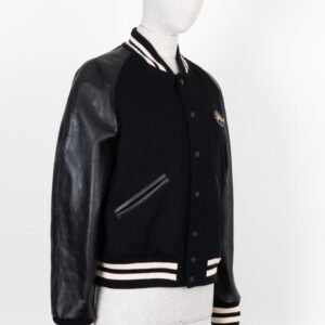 GUCCI Horsebit Varsity Jacket Cotton Black | AlmaBagz