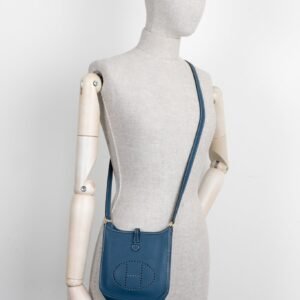 HERMES Evelyne TPM Clemence Blue | AlmaBagz