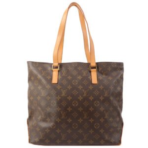 Louis Vuitton 2001 Made Canvas Monogram Cabas Mezzo Brown | AlmaBagz
