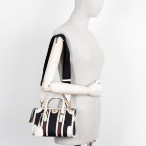 GUCCI Mini Double G Top Handle Bag Supreme Canvas | AlmaBagz