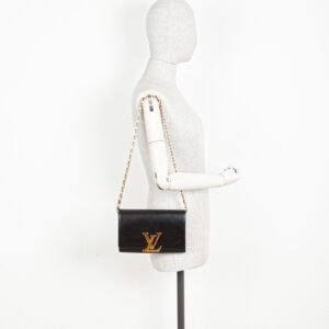 LOUIS VUITTON Chain Louise Bag GM Black | AlmaBagz