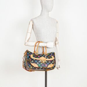 LOUIS VUITTON Rita Bag Murakami Multicolor Black Canvas MNG | AlmaBagz