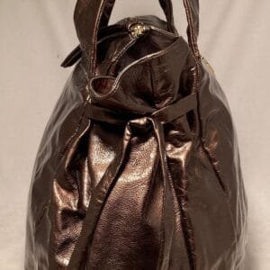 Gucci Bronze Patent Leather Hysteria Bag | AlmaBagz