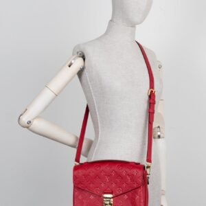 LOUIS VUITTON Pochette Metis Empreinte Red | AlmaBagz