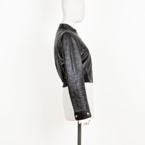 LOUIS VUITTON Leather Jacket Black | AlmaBagz
