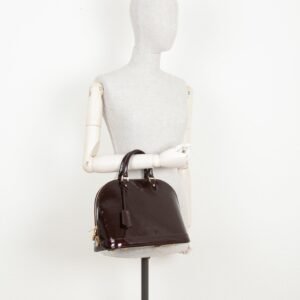 LOUIS VUITTON Alma PM Bag Vernis Amarante | AlmaBagz