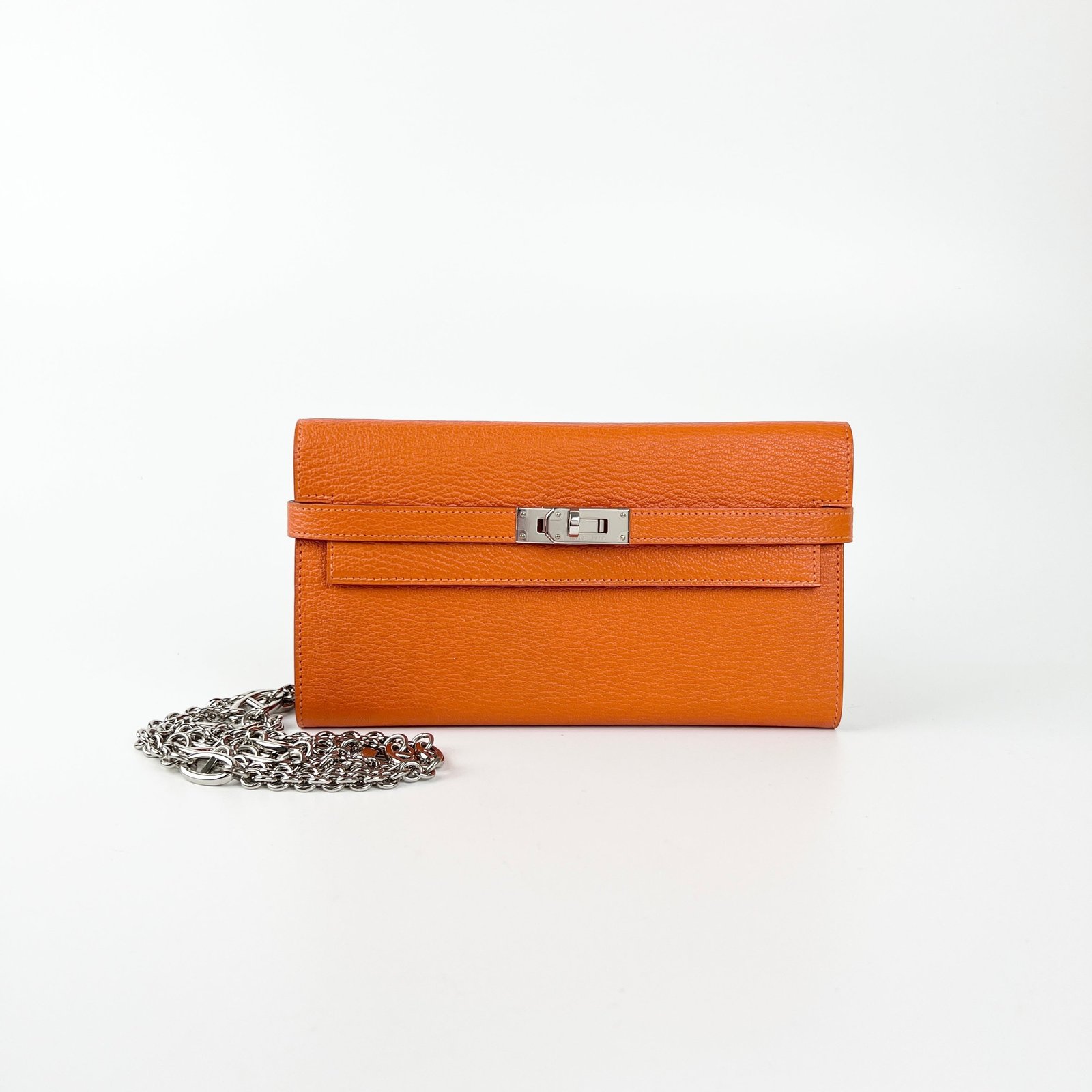 Hermes Orange Kelly Wallet | AlmaBagz