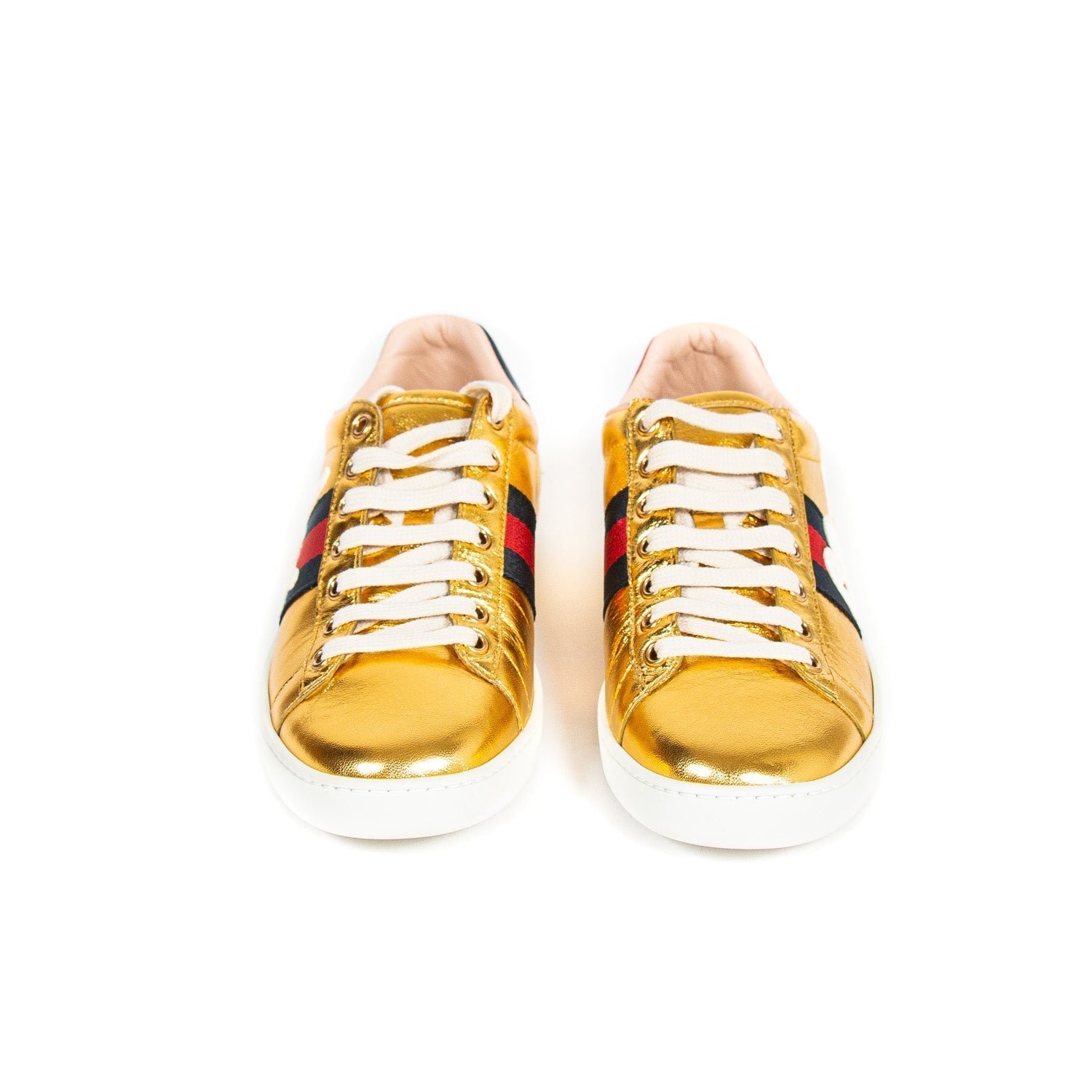 Gucci Ace Leather Embroidered Sneaker | AlmaBagz - Image 4