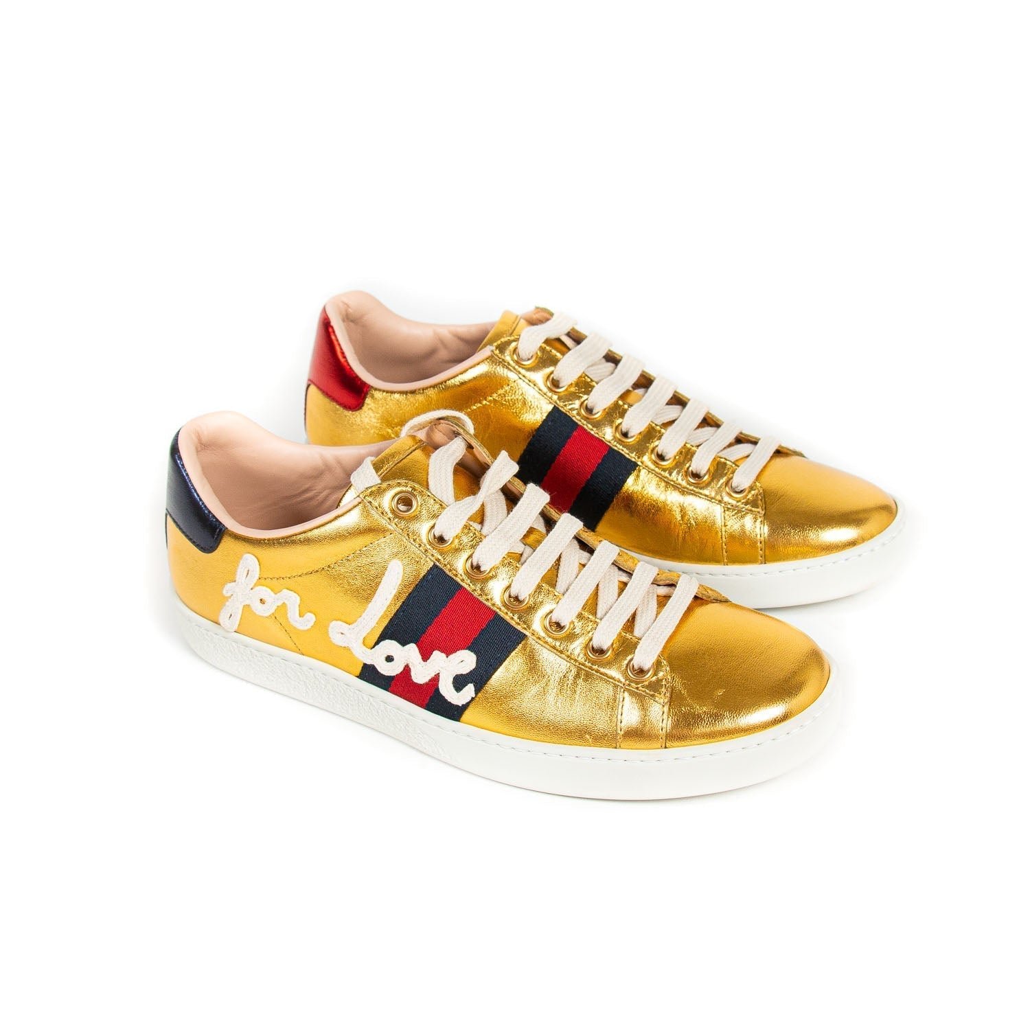 Gucci Ace Leather Embroidered Sneaker | AlmaBagz - Image 3