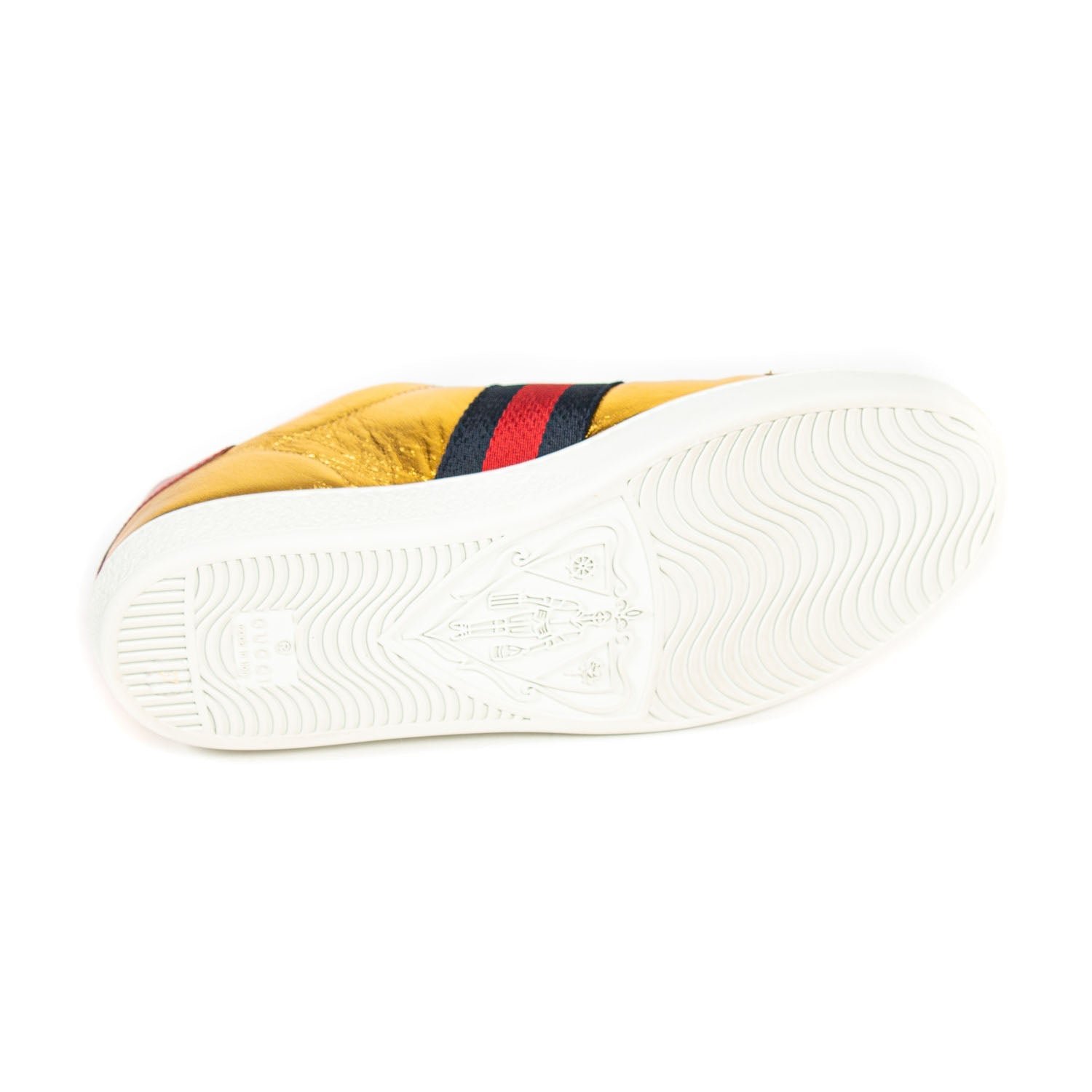 Gucci Ace Leather Embroidered Sneaker | AlmaBagz - Image 7