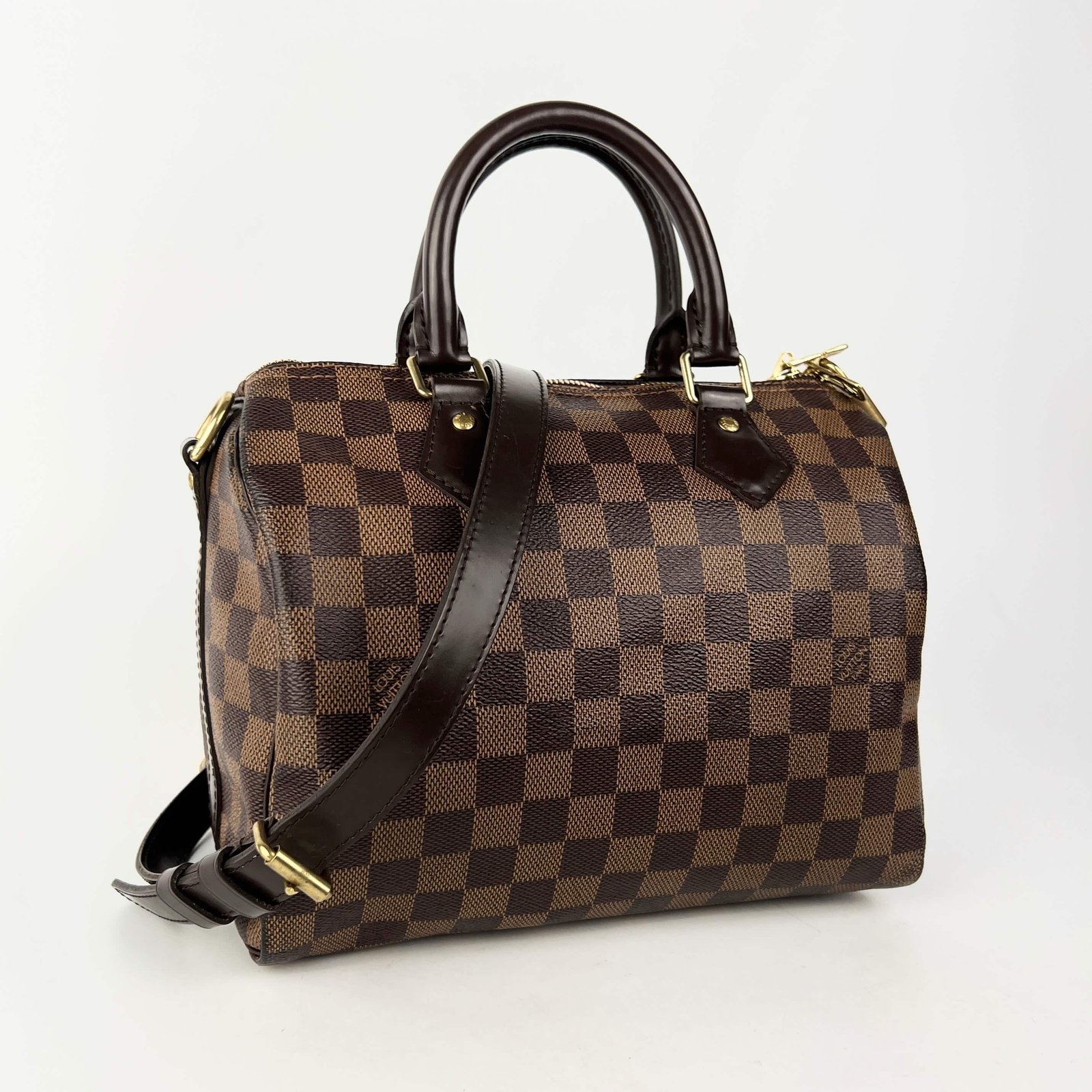 Louis Vuitton Speedy 25 Bandoulliere Damier Eben | AlmaBagz - Image 4