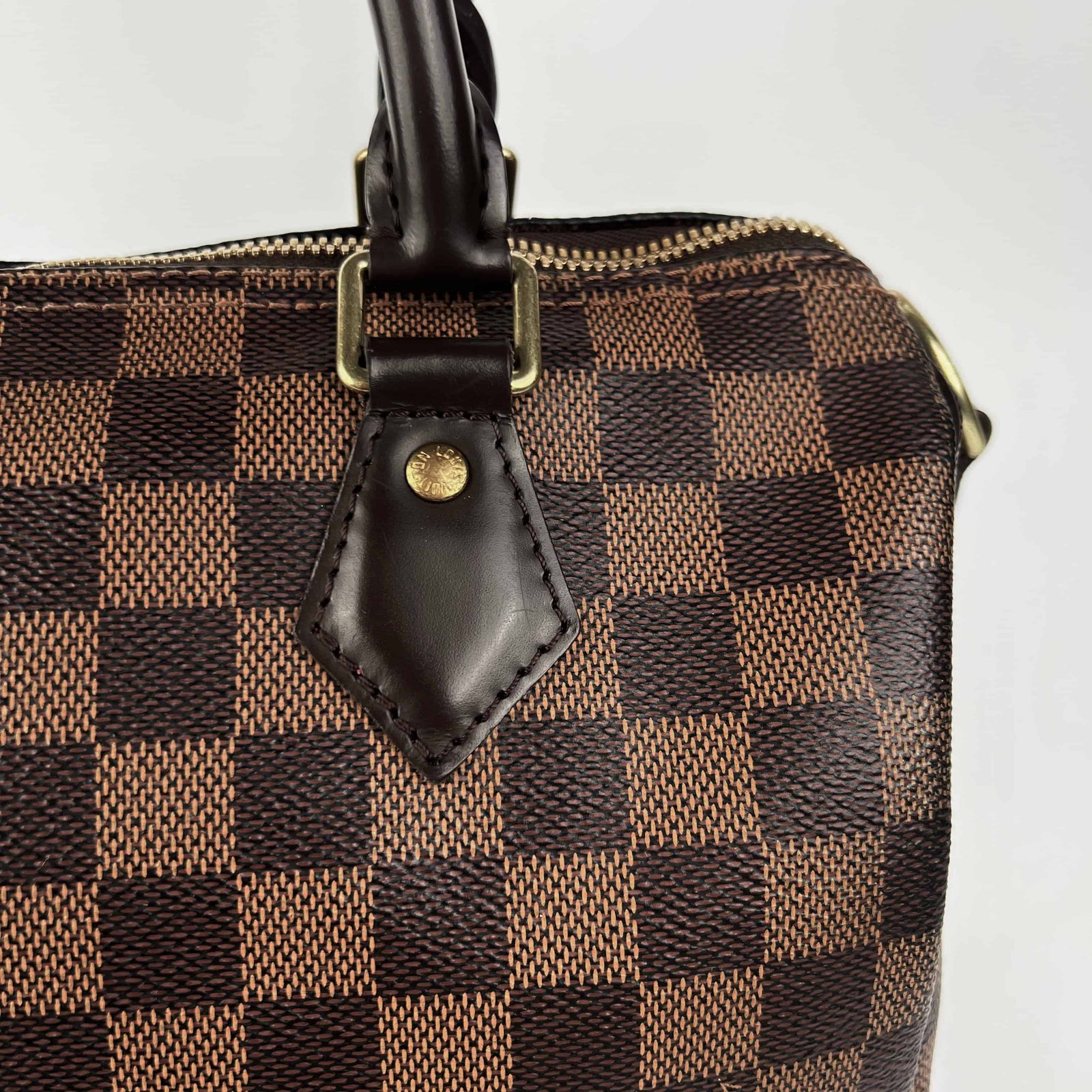Louis Vuitton Speedy 25 Bandoulliere Damier Eben | AlmaBagz - Image 15