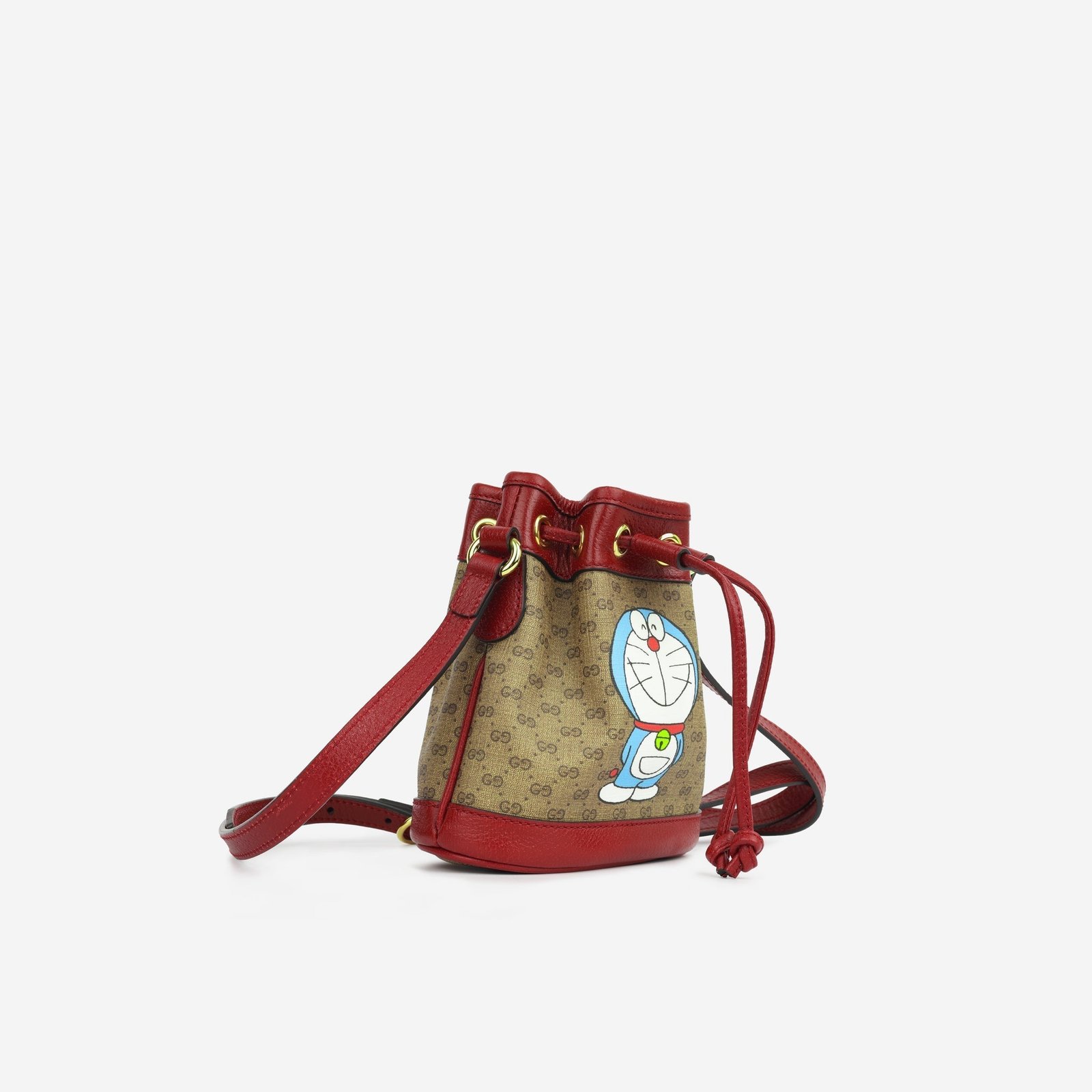 Gucci Mini Supreme Bucket Bag - Doraemon Canvas | AlmaBagz
