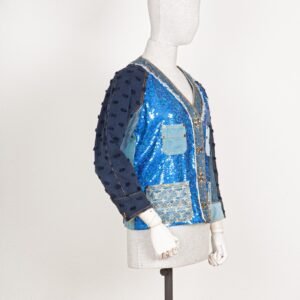 LOUIS VUITTON Denim Jacket Sequins SS 2005 | AlmaBagz