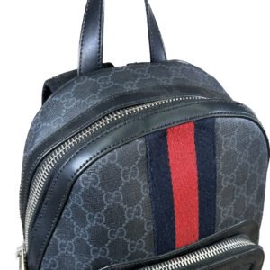 Gucci Ophidia Small Backpack Stripe - Black | AlmaBagz