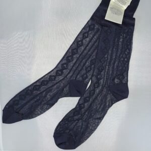 Gucci Diamond GG Mesh Socks in Midnight Blue | AlmaBagz
