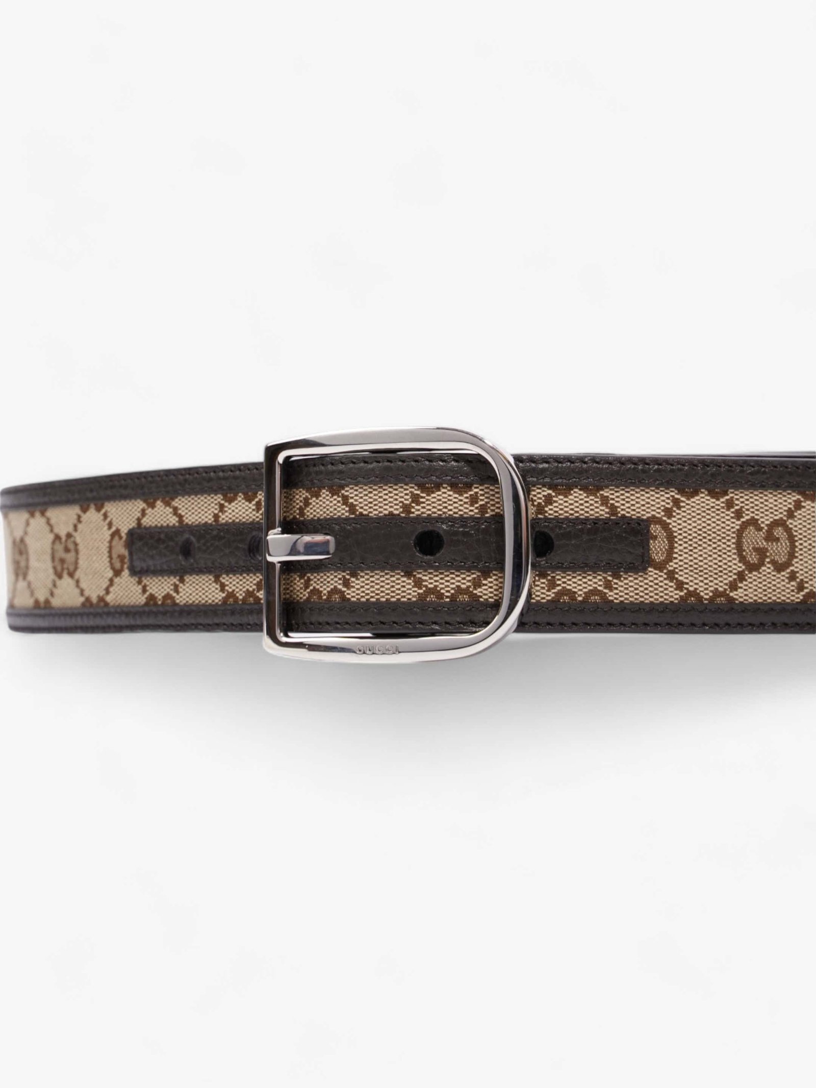 Gucci Dollar Belt GG Supreme / Black Leather 85cm / 34" | AlmaBagz