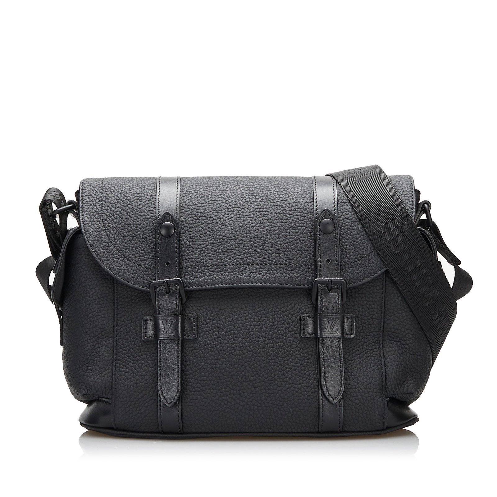 Louis Vuitton Christopher Messenger Bag Black Taurillon | AlmaBagz