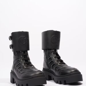 Gucci Nappa Matelasse Frances Black Leather EU 37 UK 4 | AlmaBagz