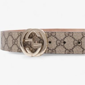 Gucci Interlocking G Belt GG Supreme Canvas 80cm / 32" | AlmaBagz