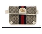 Gucci GG Supreme Monogram Web Small Ophidia Belt Bag | AlmaBagz