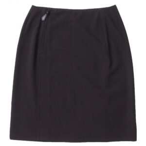 HERMES skirt wool Dark brown 34 | AlmaBagz
