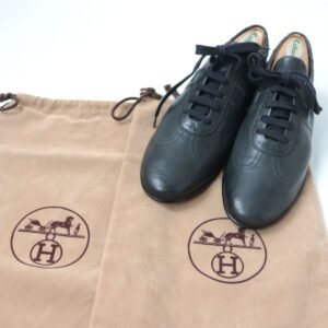 HERMES sneakers Main: Leather black Women 35.5 Used | AlmaBagz