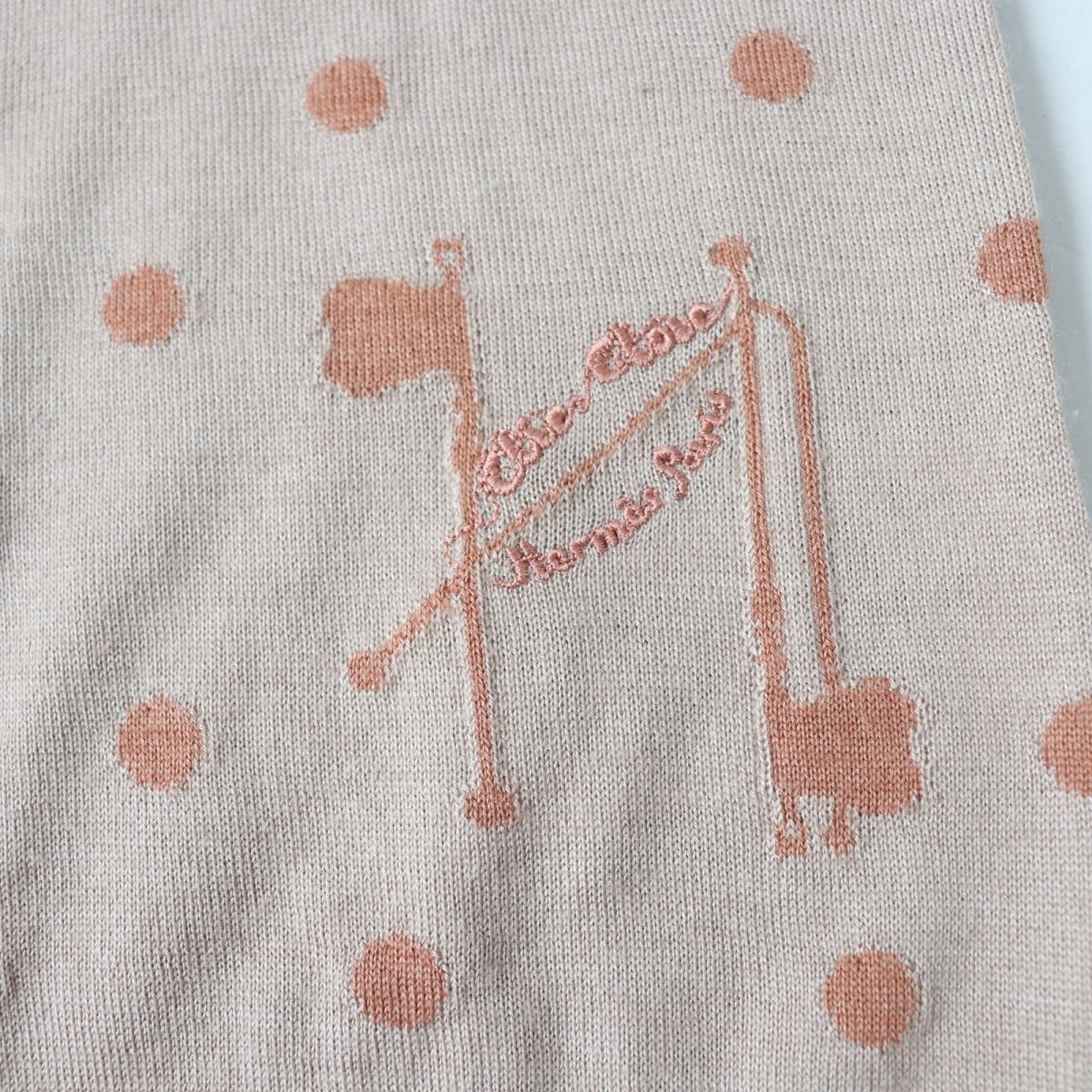 HERMES knit Main: 50% cashmere, Main: 50% silk, Part: 100% rayon Brown type Women 34 Used | AlmaBagz - Image 4