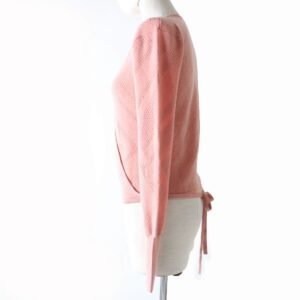 HERMES knit Main: 63% wool, Main: 27% nylon, Main: 10% cashmere, Rib and string parts: 96% silk, 3% nylon, 1% polyurethane pink Women 34 Used | AlmaBagz