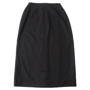HERMES skirt Main: 97% wool, Main: 3% polyurethane, Accessories: Natural leather, Cowhide Dark brown Women 34 Used | AlmaBagz