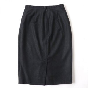 HERMES skirt Outer: 90% wool, Outer: 10% cashmere, Lining: 100% silk Black type Women 34 Used | AlmaBagz