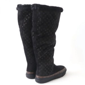 LOUIS VUITTON boots Mouton black 35 | AlmaBagz